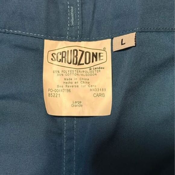 NEW Scrub Zone Caribbean Unisex Uniform Scrubs Pants - Picture 3 of 6